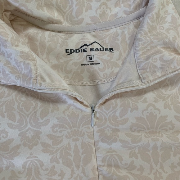Women’s cream and white Eddie Bauer Athletic Shirt - Picture 4 of 5